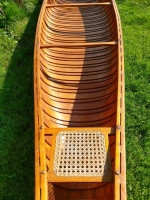 Antique EM White Wood Canoe Old Town Maine Museum Quality