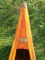 Antique EM White Wood Canoe Old Town Maine Museum Quality
