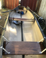 17’ Old Town Canoe,3hp motor & trailer