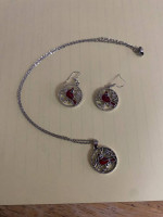 CARDINAL NECKLACE/EARRING SETS
