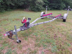 Single Axle Galvanized Bunk Boat Trailer