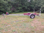 Single Axle Galvanized Bunk Boat Trailer