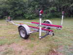 Single Axle Galvanized Bunk Boat Trailer