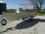 16 Foot Lowe V-Bottom Boat w/15 Horsepower 4-Stroke