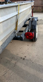 12 Foot Aluminum Jon Boat with Trailer and Trolling Motor