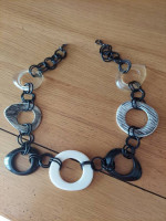 22" Vintage plastic beads necklace