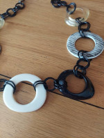 22" Vintage plastic beads necklace