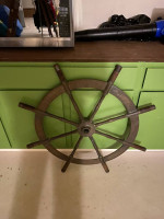 Authentic Brass Ships Wheel Solid Brass