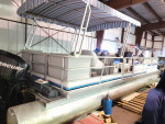 28.5 ft pontoon with newer motor