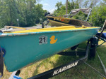 1974 AMF Copperhead sailboat with aluminum lift