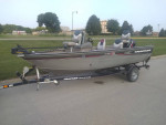 Bass Tracker fishing boat