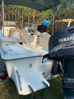 2001 SCOUT DORADO, 200 HP YAMAHA, ALUMINUM TRAILER
