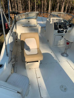 2001 SCOUT DORADO, 200 HP YAMAHA, ALUMINUM TRAILER