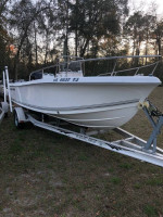 19’ SEA PRO 186, ALUMINUM TRAILER, 115 HP MERCURY