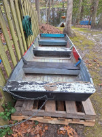 1963 AQUA SWAN MODEL R-32 12' ALUMINUM JON BOAT