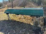 Fishing boat with 2 motors trolling and 4hp 4 stroke outboard