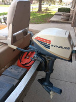 1986 14' fishing setup 4hp evinrude nice package