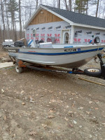 16' Tracker sweet 16 aluminum boat