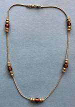 14K Gold Station Necklace