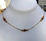 14K Gold Station Necklace