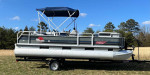 21FT Sun Tracker & New 2024 Pontoon Trailer