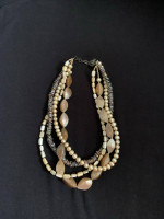 Beige color necklace