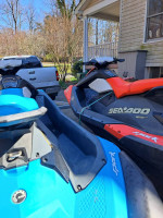 (2) TWO sea doo sparks jet skis