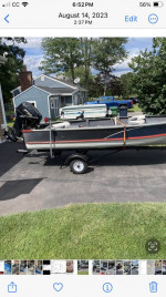 Like New 14.5Ft V-Bottom W/4Stroke 25 Hp Mercury Complete Package