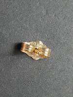 14k gold cameo stud earrings