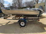 9.5 hp evinrude on a 14ft fishing boat