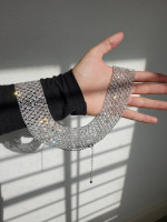 Cubic zirconia collar necklace