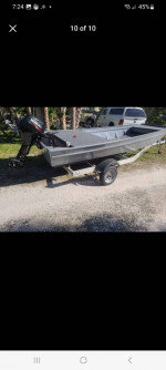 1448 with alum trailer jon boat 9.9 suzuki