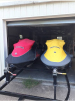 Pair of Sea Doos with Trailer