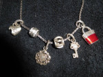 Brighton Jewelry Deluxe Chain and Silver Charms.