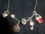 Brighton Jewelry Deluxe Chain and Silver Charms.