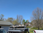 Like new Bass Buggy 16XL 50 hp pontoon boat w)trailer <10:hours on mtr