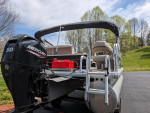 Like new Bass Buggy 16XL 50 hp pontoon boat w)trailer <10:hours on mtr