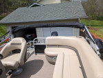 Like new Bass Buggy 16XL 50 hp pontoon boat w)trailer <10:hours on mtr