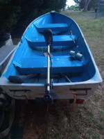 12ft Jon Boat with trailer and trolling motor