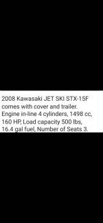 Kawasaki STX15F jetski