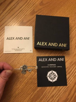 Alex And Ani Compass Silver Expandable Charm Bangle Bracelet