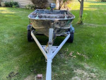 10 Foot Modified V-Hull Jon Boat w/ trailer