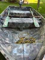 10 Foot Modified V-Hull Jon Boat w/ trailer