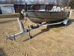 1985 ALUMACRAFT 16 FOOT FISHING BOAT