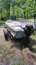 14ft Boat with 9.9 Mercury