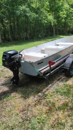 14ft Boat with 9.9 Mercury