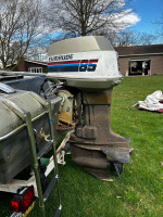 78 Baja tri hull, motor, trailer