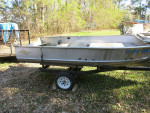14' aluminum fishing boat and trailer