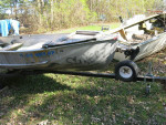 14' aluminum fishing boat and trailer