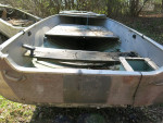 14' aluminum fishing boat and trailer